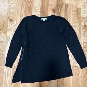 White + Warren Cashmere Black Sweater Size XS